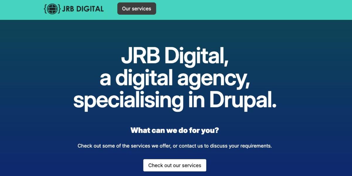 Screenshot of JRB Digital's website